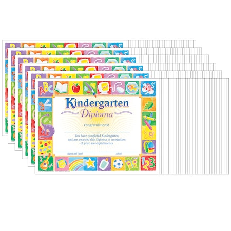Trend Enterprises Classic Kindergarten Diploma, 30 Per Pack, PK6 T17002